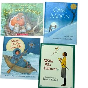 Childrens Books Bundle Owl Moon Willie Was Different mama do you love me